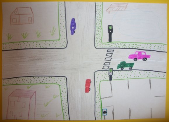 Перекресток рисунок