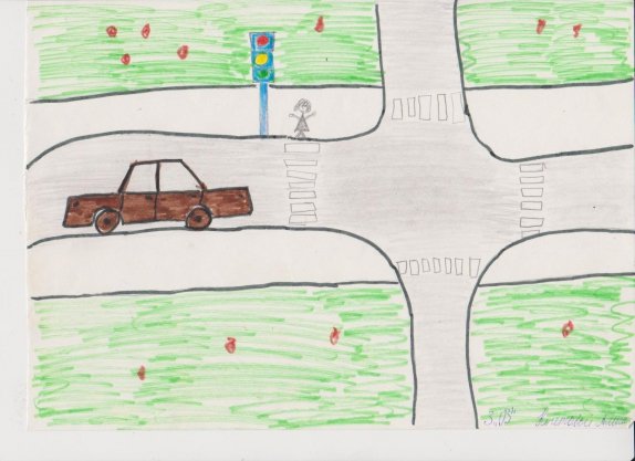 Рисование с детьми на тему ПДД