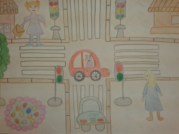 Перекресток детские рисунки