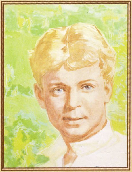 Акварельный портрет Сергея Есенина