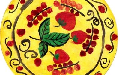 Тарелка Хохлома для детей