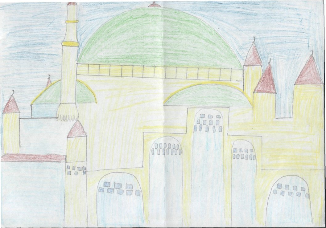 Город в пустыне 4 класс изо рисунок. Детские рисунки мечети. Мечеть рисунок. Мечеть рисунок для детей. Мечеть рисунок карандашом.