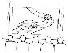 Кино раскраска