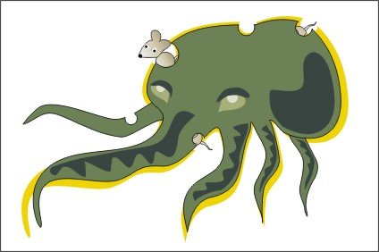 Ктулху раскраска