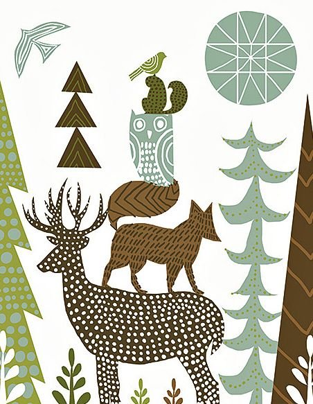 Иллюстрации в скандинавском стиле