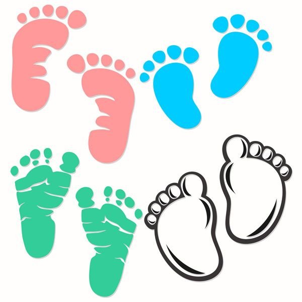 Детские Отпечатки ног