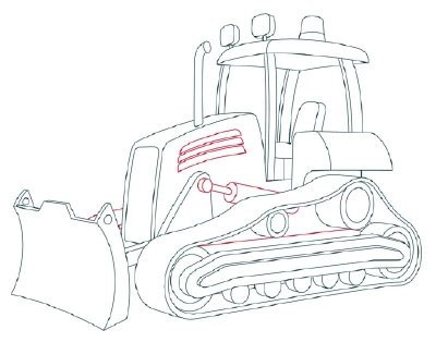 Нарисовать бульдозер