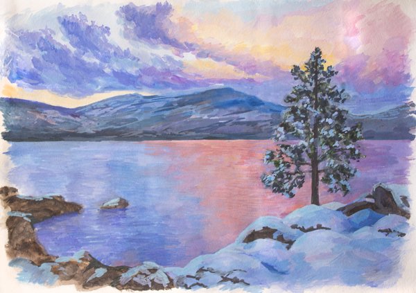 Байкал рисунок