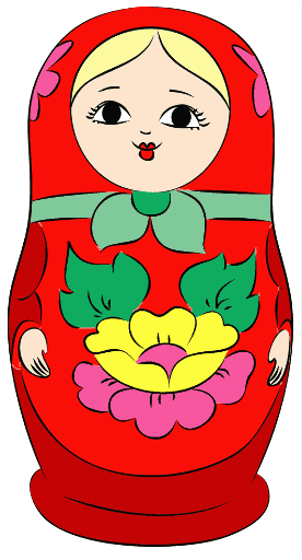 Рисование матрешки