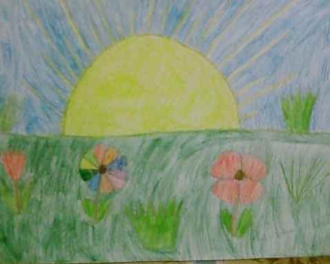 Рисунок на тему утро