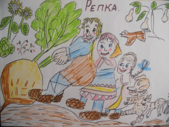 Рисунок к сказке Репка детский