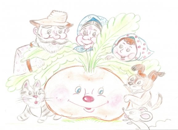 Рисование сказка Репка