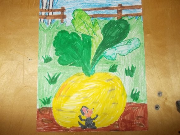 Нетрадиционное рисование Репки