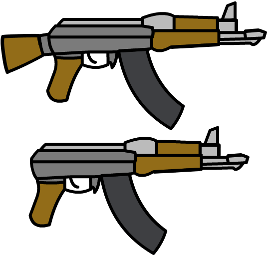 Автомат Калашникова рисунок для детей