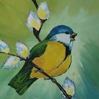 Рисование синицы