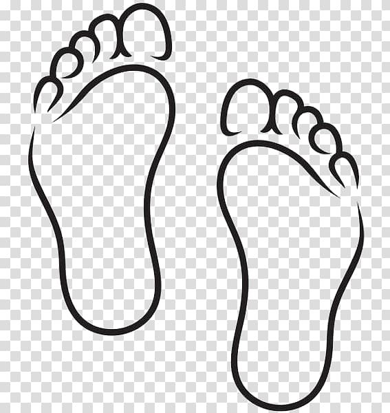 Контур стопы человека