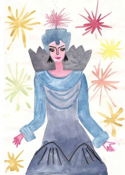 Рисование Снежная Королева