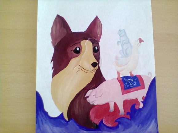 Каштанка рисунки детей