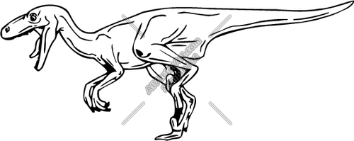 Велоцераптор арт для срисовки