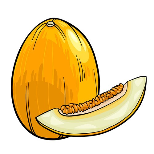 Нарисовать дыню