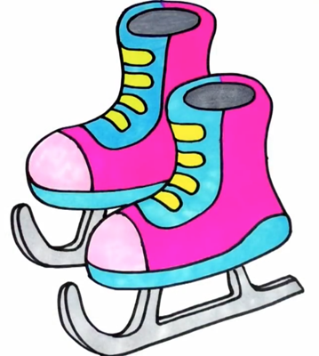 Коньки раскраска