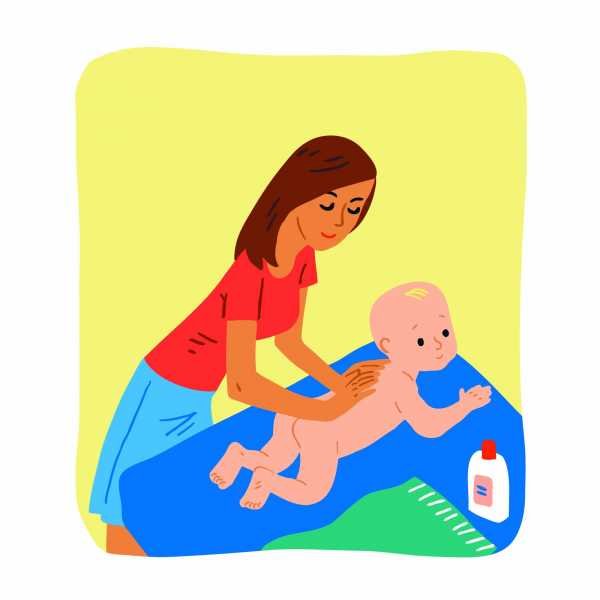 Массаж детям рисунки