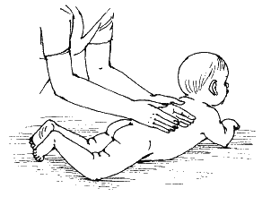 Детский массаж растирание