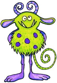 Мультяшный монстрик