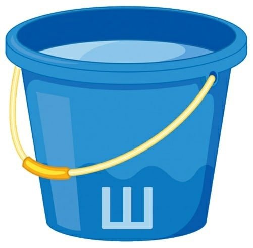 Ведро раскраска