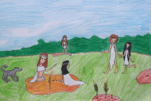 Детские рисунки древний мир