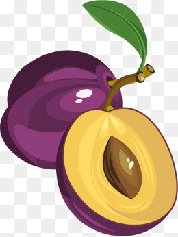 Слива мультяшная