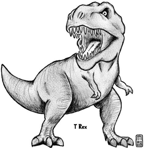 Tyrannosaurus Rex рисунок