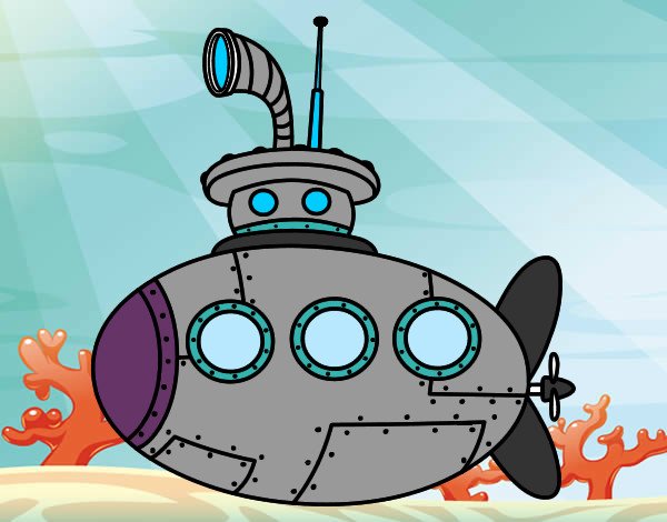 Рисование подводная лодка