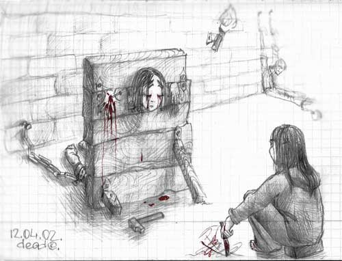 Рисунки карандашом суицид