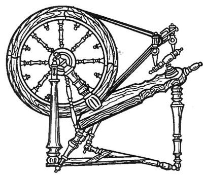 Раскраска прялка и Веретено