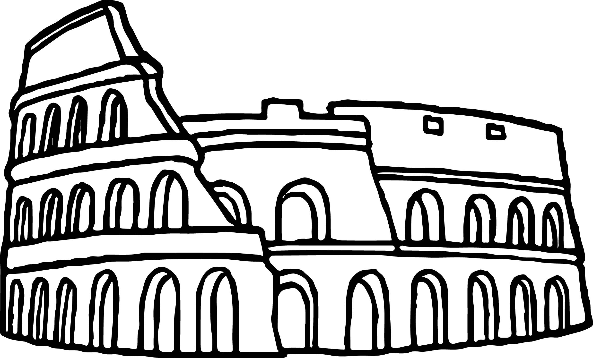 Греция Колизей срисовка