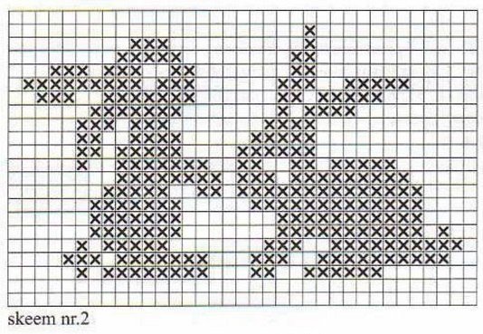 Схемы вывязанных рисунков для детей