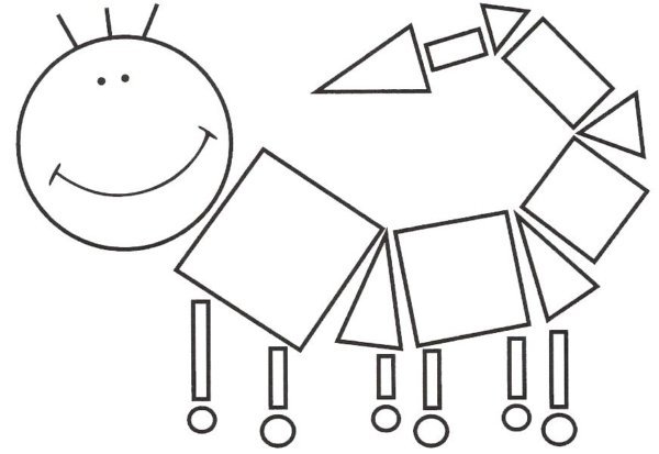 Аппликации из математических фигур