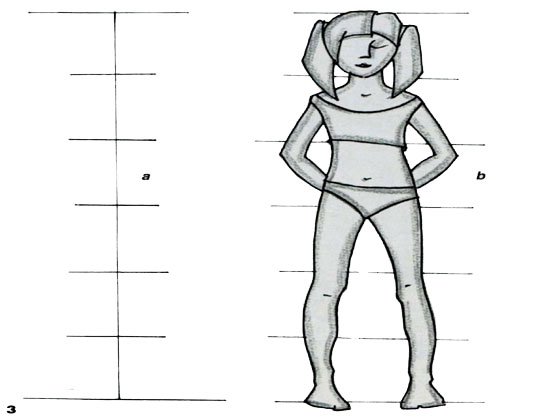 Детская фигура для эскизов одежды