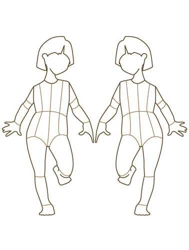 Эскиз детской фигуры