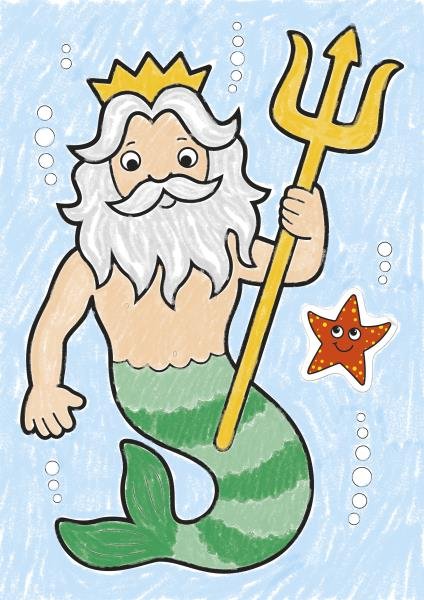 Нарисовать Нептуна