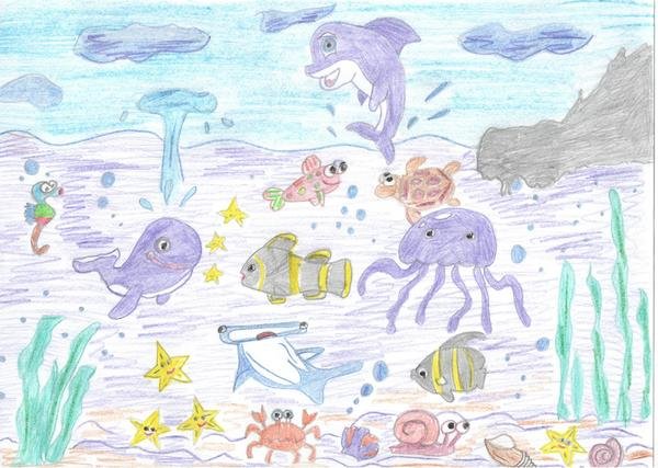 В царстве Нептуна рисование