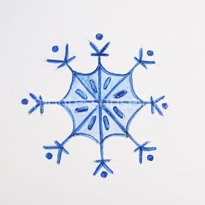 Рисование снежинок 1 класс