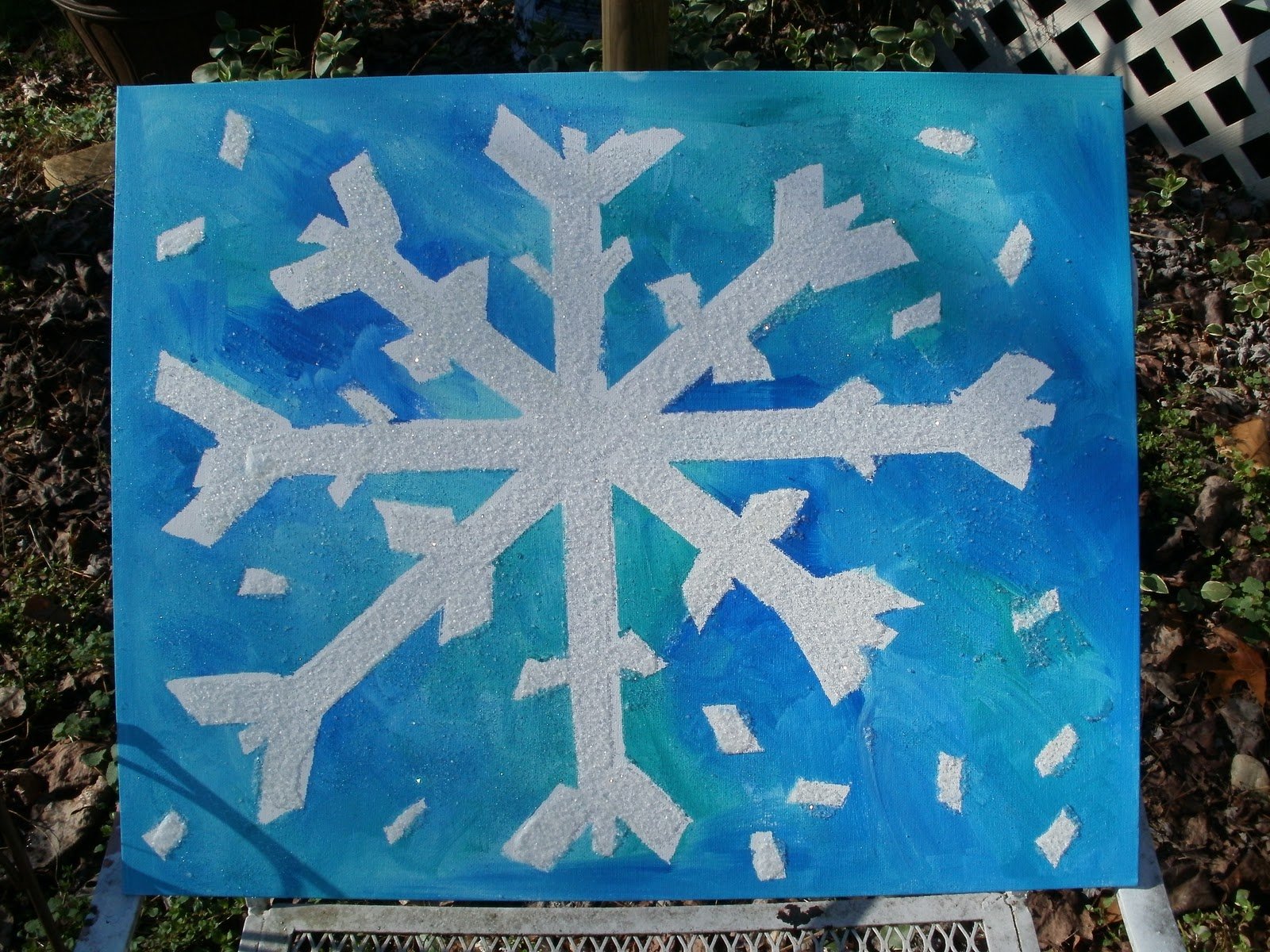 Снежинки для рисования в детском саду