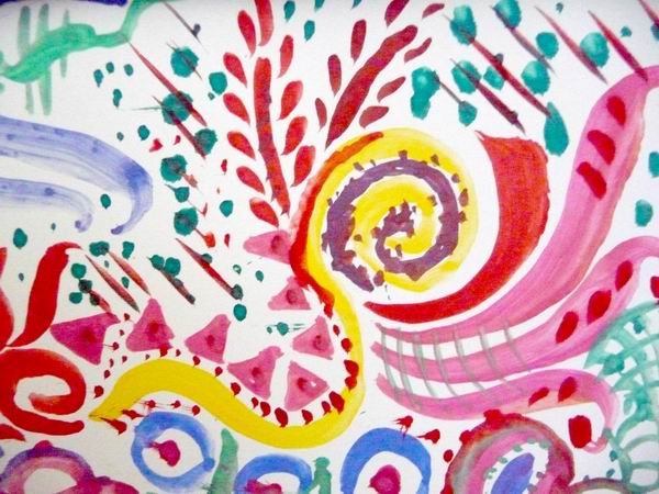 Абстрактное рисование в детском саду