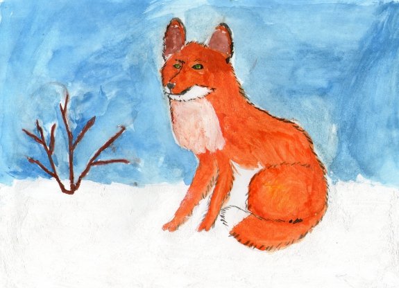Рисование лиса в подготовительной группе