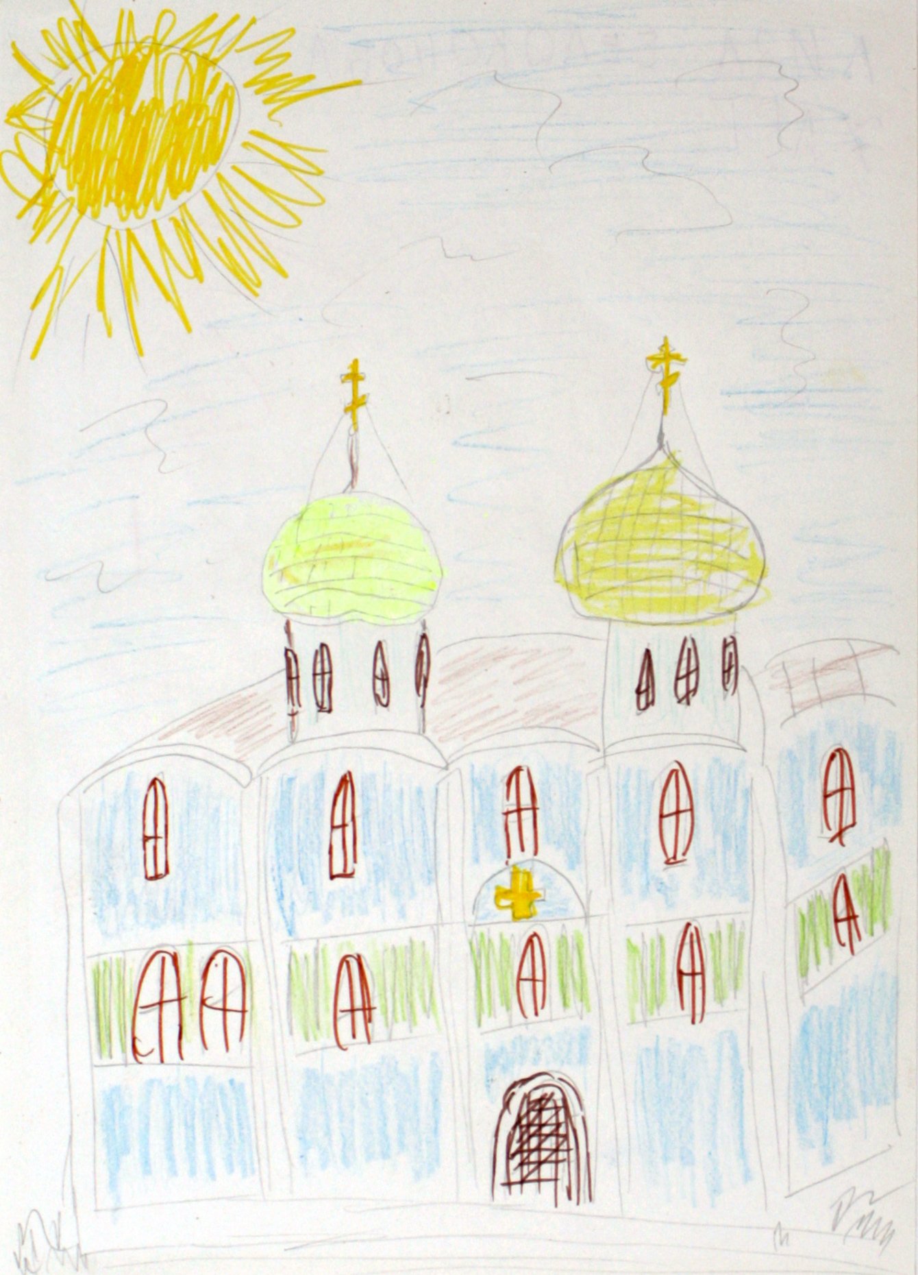 Детские рисунки церкви