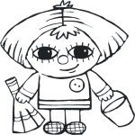 Домовенок Кузя разукрашка