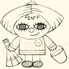 Домовёнок Кузя раскраска