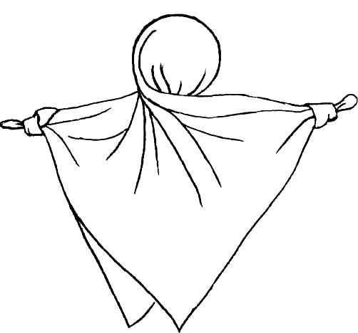 Платок раскраска